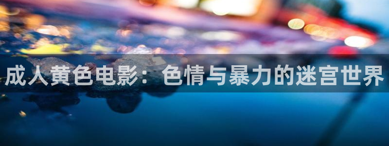 6080新視覺理論三級：成人黃色電影：色情與暴力的迷宮世界